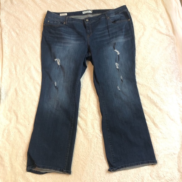Torrid distressed relax boot jeans